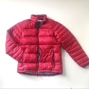 Columbia Red Puffer Jacket